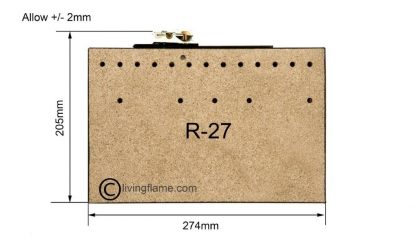 Living Flame gas fire - Rectangular inset fire tray - Image 6