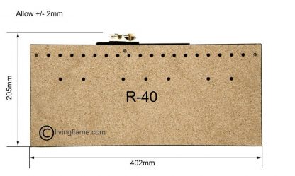 Living Flame gas fire - Rectangular inset fire tray - Image 9