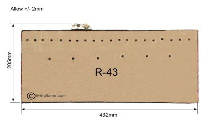 Living Flame gas fire - Rectangular inset fire tray - Image 10