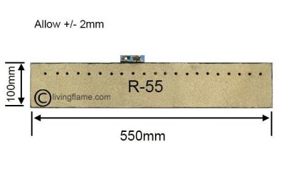 Living Flame gas fire - Rectangular inset fire tray - Image 12