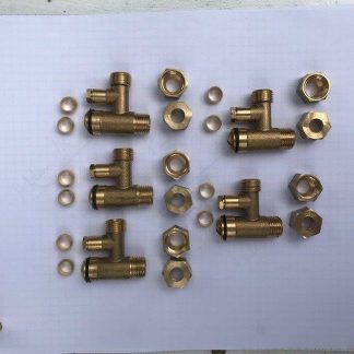 Restrictor elbow with Pressure Test Point for 8mm Tube (pack of 6)